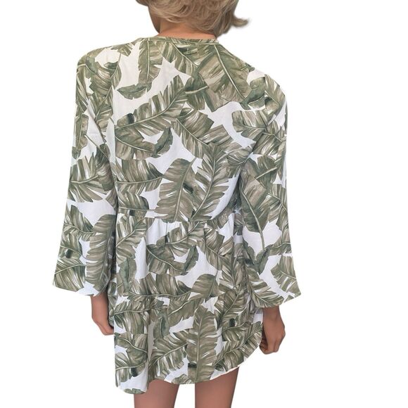 Show Me Your Mumu Babydoll Swing Top Tropical Sz XS Vacation Resort Boho Tunic - Picture 3 of 9